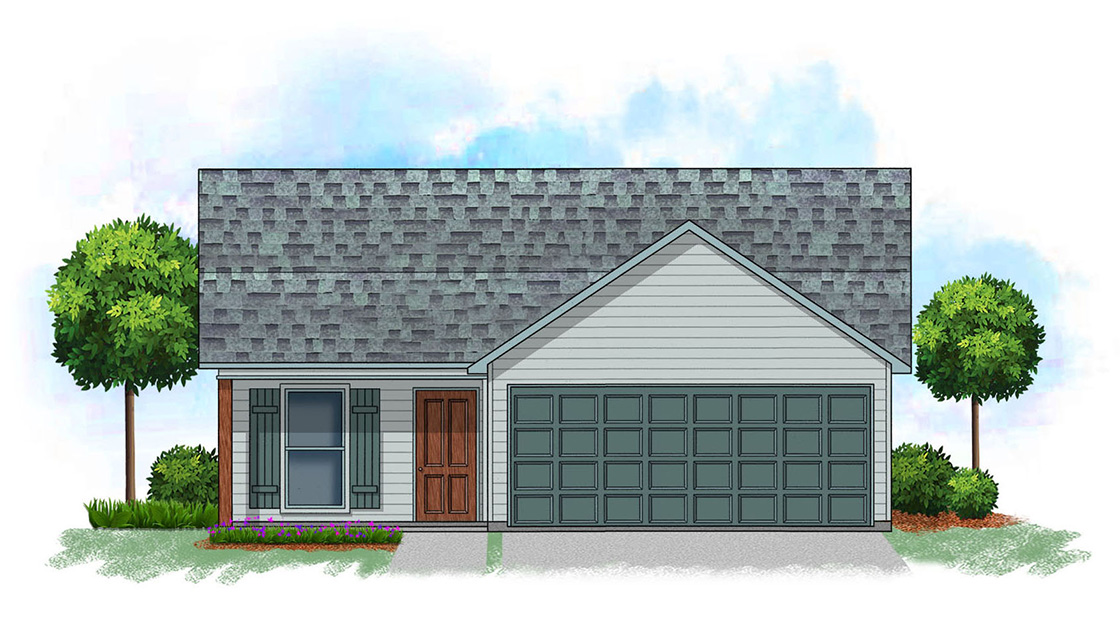 rendering of the Four-Leaf Clover home built by Darla's Creek