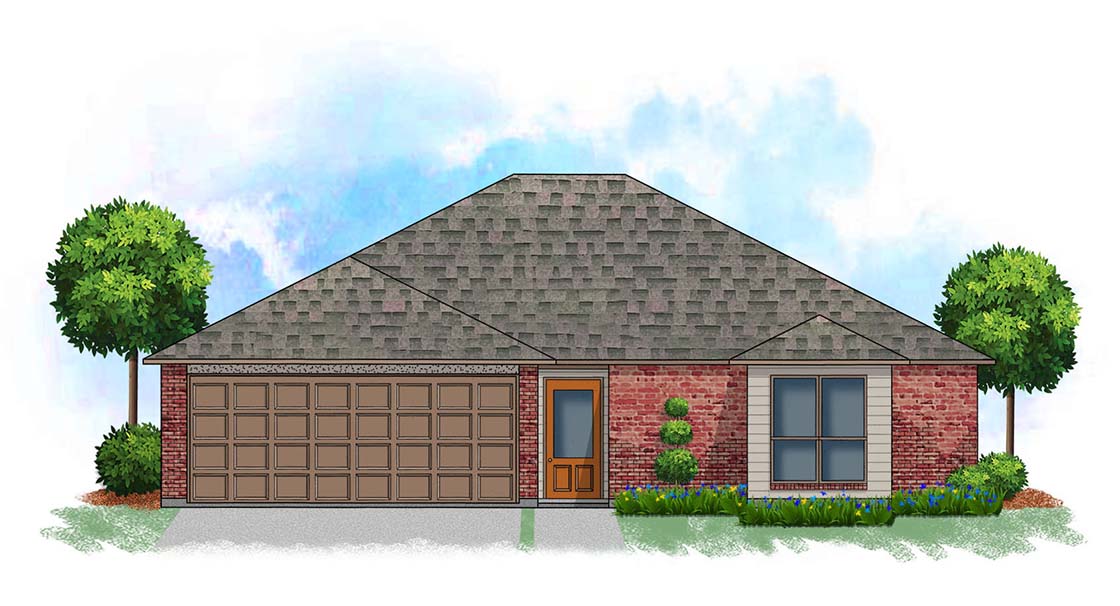 rendering of a home known as the Holly, built by Darla's Creek